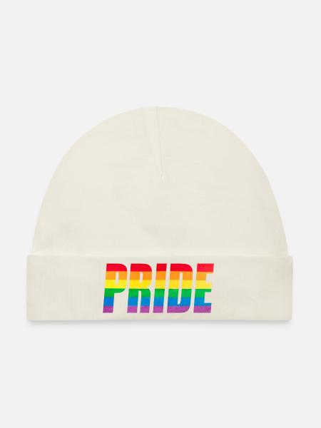 Rainbow Pride Grafik - Baby Premium Organic Mütze - Naturweiß
