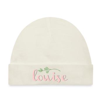 Louise - Baby Premium Organic Mütze - Naturweiß - Vorne