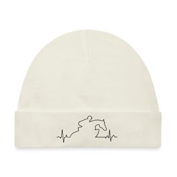 EKG Springreiten - Baby Premium Organic Mütze - Naturweiß - Vorne