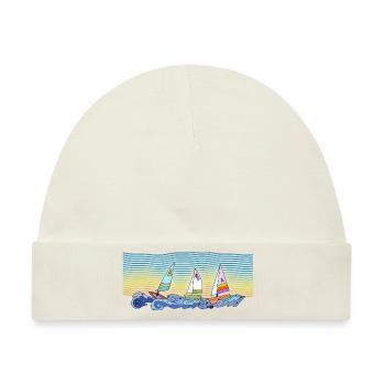 Segelboote - Baby Premium Organic Mütze - Naturweiß - Vorne