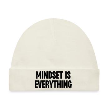 Mindset ist alles - Baby Premium Organic Mütze - Naturweiß - Vorne