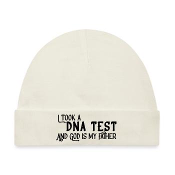 I Took A DNA Test And God Is My Father 10 - Baby Premium Organic Mütze - Naturweiß - Vorne