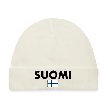 Suomi - Baby Premium Organic Mütze - Naturweiß - Vorne