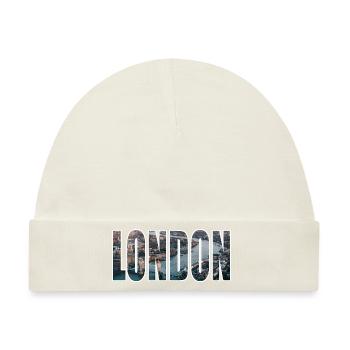 london - Baby Premium Organic Mütze - Naturweiß - Vorne