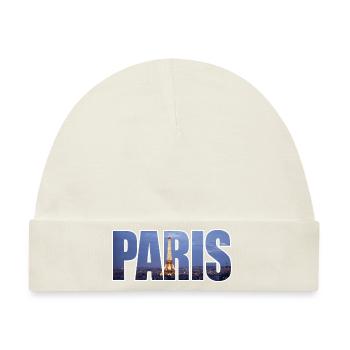 paris - Baby Premium Organic Mütze - Naturweiß - Vorne