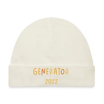 Human Design: Baby Generator 2022 - Baby Premium Organic Mütze - Naturweiß - Vorne