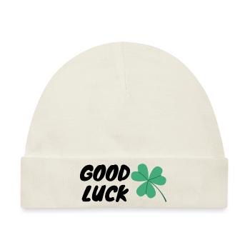 Good Luck - Baby Premium Organic Mütze - Naturweiß - Vorne