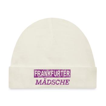 Frankfurter Mädsche V2 - Baby Premium Organic Mütze - Naturweiß - Vorne
