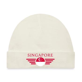 Singapur - Baby Premium Organic Mütze - Naturweiß - Vorne