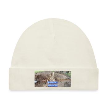 PROJEKT BRÜCKE - Baby Premium Organic Mütze - Naturweiß - Vorne