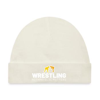 WRESTLING nothing else matters - Baby Premium Organic Mütze - Naturweiß - Vorne