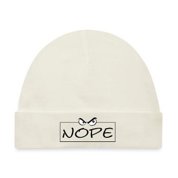 Nope - Baby Premium Organic Mütze - Naturweiß - Vorne