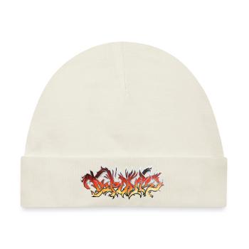 FIRE Graffiti - Baby Premium Organic Mütze - Naturweiß - Vorne