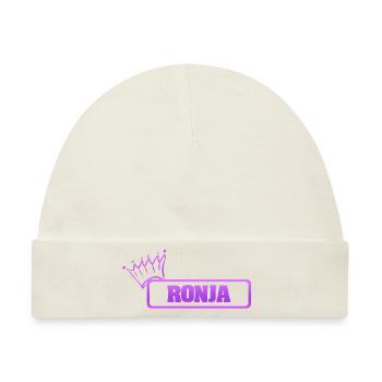 Schwester Ronja - Baby Premium Organic Mütze - Naturweiß - Vorne