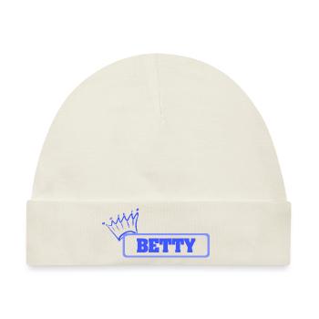 Knuffig für Betty Schwester Tochter - Baby Premium Organic Mütze - Naturweiß - Vorne