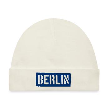 Berlin Slogan - Brandenburger Tor - Alexanderplatz - Baby Premium Organic Mütze - Naturweiß - Vorne