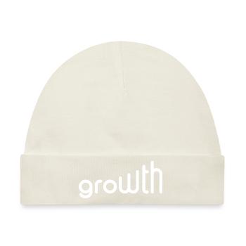 Growth - Wachstum - Baby Premium Organic Mütze - Naturweiß - Vorne