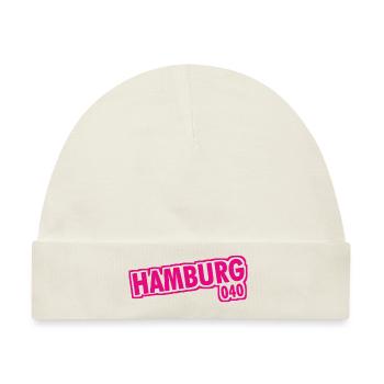 Hamburg - 040 - Hansestadt - Alster - Elbe - Baby Premium Organic Mütze - Naturweiß - Vorne