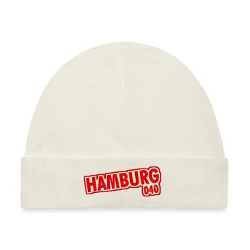 Hamburg - 040 - Hansestadt - Alster - Elbe - Baby Premium Organic Mütze - Naturweiß - Vorne
