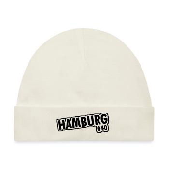 Hamburg - 040 - Hansestadt - Alster - Elbe - Baby Premium Organic Mütze - Naturweiß - Vorne