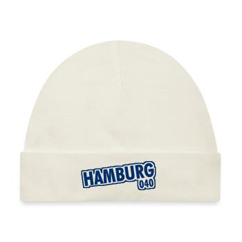 Hamburg - 040 - Hansestadt - Alster - Elbe - Baby Premium Organic Mütze - Naturweiß - Vorne