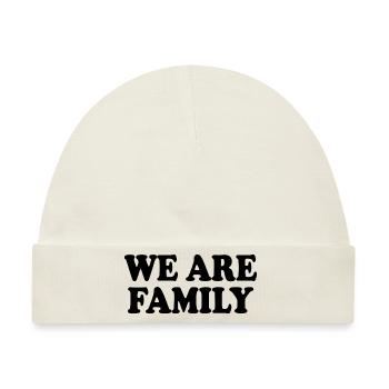 We are family - Baby Premium Organic Mütze - Naturweiß - Vorne