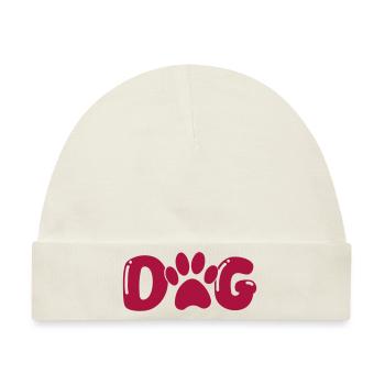 dog pfote - Baby Premium Organic Mütze - Naturweiß - Vorne