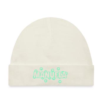 Manuela - Baby Premium Organic Mütze - Naturweiß - Vorne