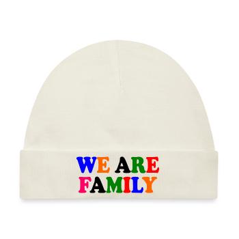 We are family - Baby Premium Organic Mütze - Naturweiß - Vorne