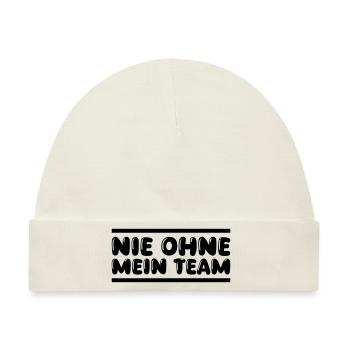 Team - Baby Premium Organic Mütze - Naturweiß - Vorne