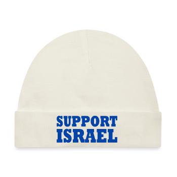 Support israel - Baby Premium Organic Mütze - Naturweiß - Vorne