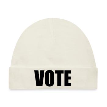 Vote - Baby Premium Organic Mütze - Naturweiß - Vorne