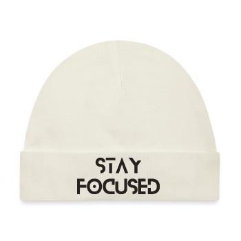 Stay Focused - Baby Premium Organic Mütze - Naturweiß - Vorne