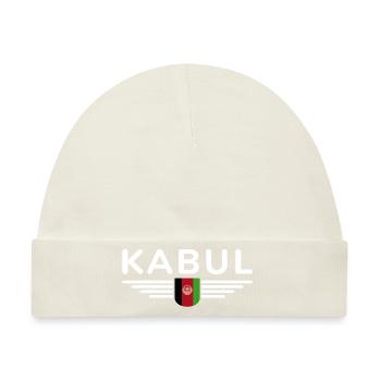 Kabul Design – Herz Afghanistans - Baby Premium Organic Mütze - Naturweiß - Vorne
