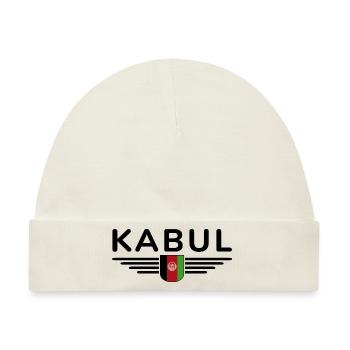 Kabul Design – Herz Afghanistans - Baby Premium Organic Mütze - Naturweiß - Vorne