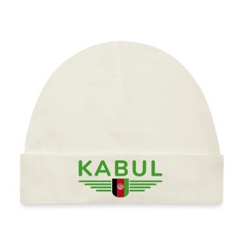 Kabul Design – Herz Afghanistans - Baby Premium Organic Mütze - Naturweiß - Vorne