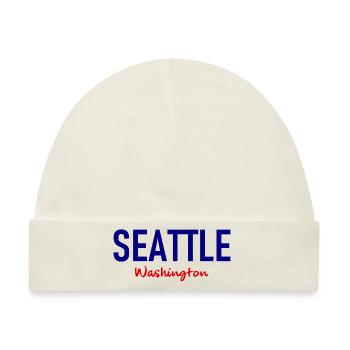 Seattle - Washington - USA - United States - Baby Premium Organic Mütze - Naturweiß - Vorne