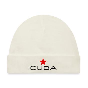 Cuba - Kuba - Fidel Castro - Karibik Insel - Baby Premium Organic Mütze - Naturweiß - Vorne