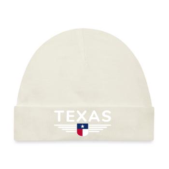 Texas Fan T-Shirt – Lone Star Style - Baby Premium Organic Mütze - Naturweiß - Vorne