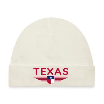 Texas Fan T-Shirt – Lone Star Style - Baby Premium Organic Mütze - Naturweiß - Vorne