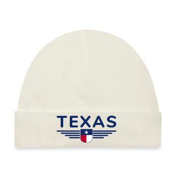 Texas Fan T-Shirt – Lone Star Style - Baby Premium Organic Mütze - Naturweiß - Vorne