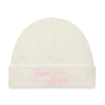 team bride - Baby Premium Organic Mütze - Naturweiß - Vorne