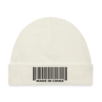Made in China - Baby Premium Organic Mütze - Naturweiß - Vorne