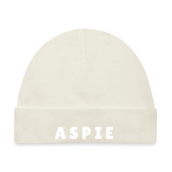 Aspie Asperger Autist Autismus Spruch - Baby Premium Organic Mütze - Naturweiß - Vorne