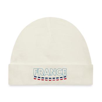 FRANKREICH Flagge und Emblem von Frankreich. Ertragen - Baby Premium Organic Mütze - Naturweiß - Vorne