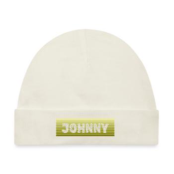 Retro Johnny - Baby Premium Organic Mütze - Naturweiß - Vorne