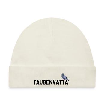 Taubenvatta Taubenvater Brieftaube Geburtstag - Baby Premium Organic Mütze - Naturweiß - Vorne