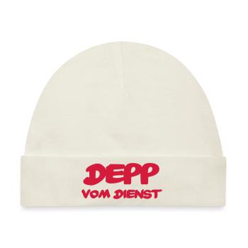 Depp vom Dienst - Baby Premium Organic Mütze - Naturweiß - Vorne