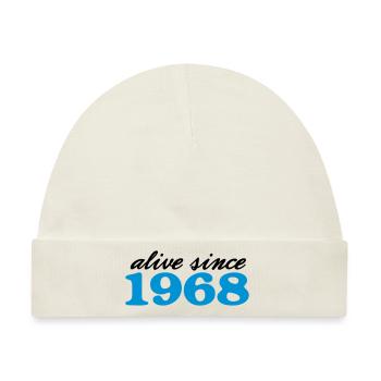 alive since 1968 - Baby Premium Organic Mütze - Naturweiß - Vorne