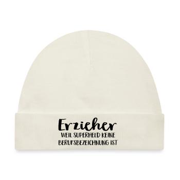 Erzieher - Baby Premium Organic Mütze - Naturweiß - Vorne
